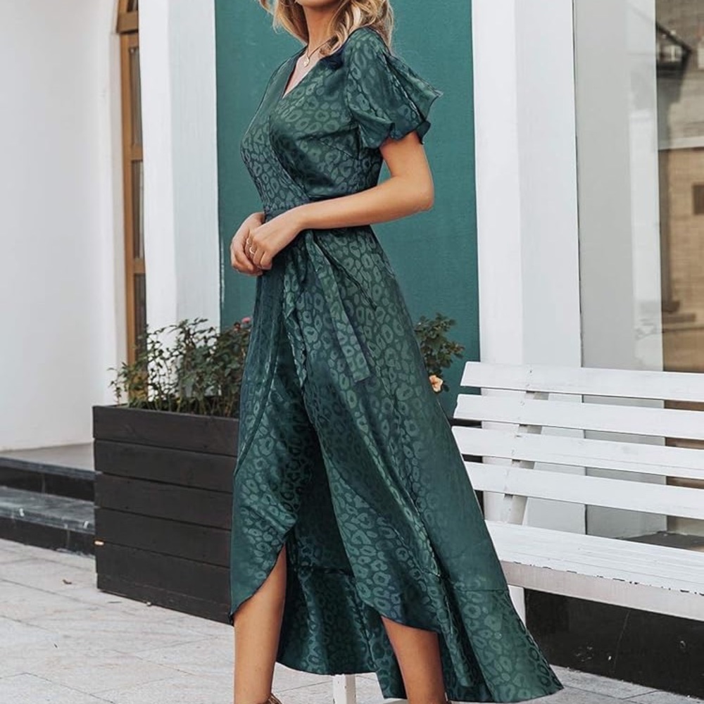 Simplee Apparel Teal High Low Dress